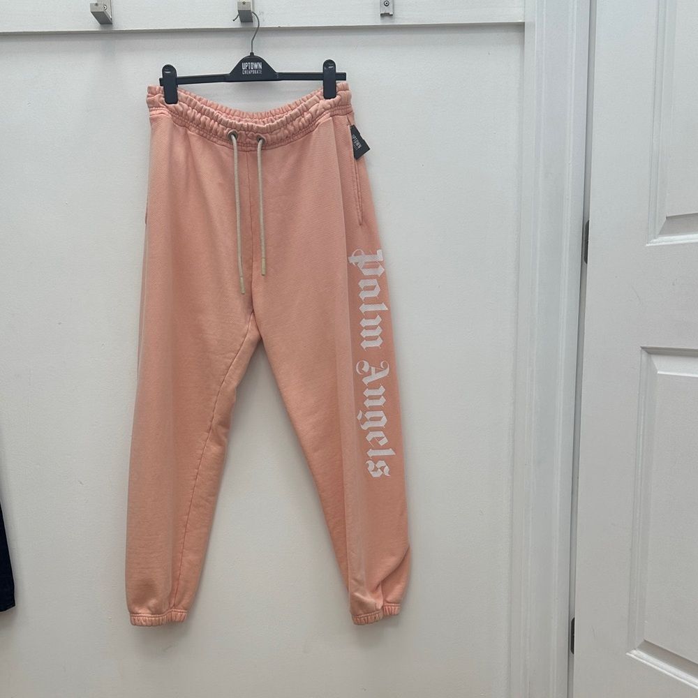 Palm Angels Peach Joggers with Logo